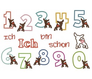 Stickserie - Ich bin schon .. Geburtstagszahlen